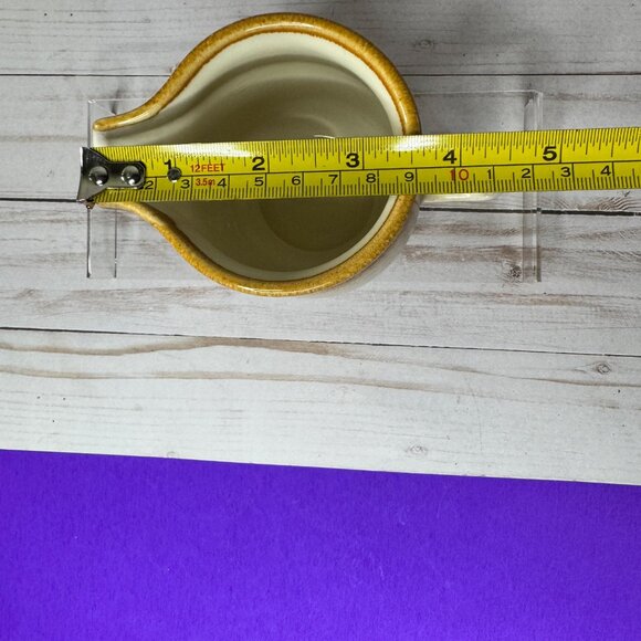 Vtg Mikasa Stylekraft C0900 Brown Cream Speckled Creamer Pitcher MCM Replacement - Picture 9 of 9